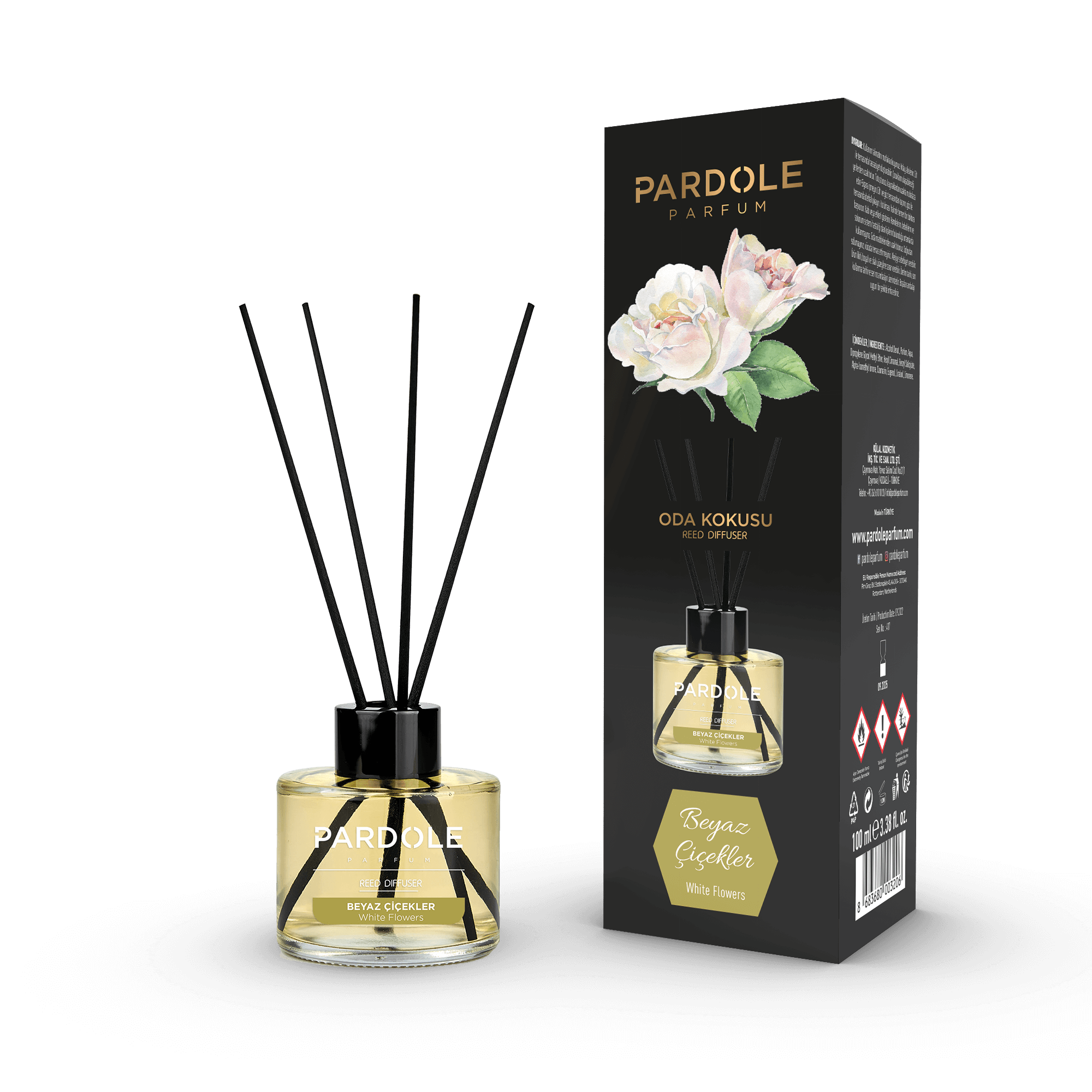 Geurstokjes White Flowers 100ML - Pardole Parfum