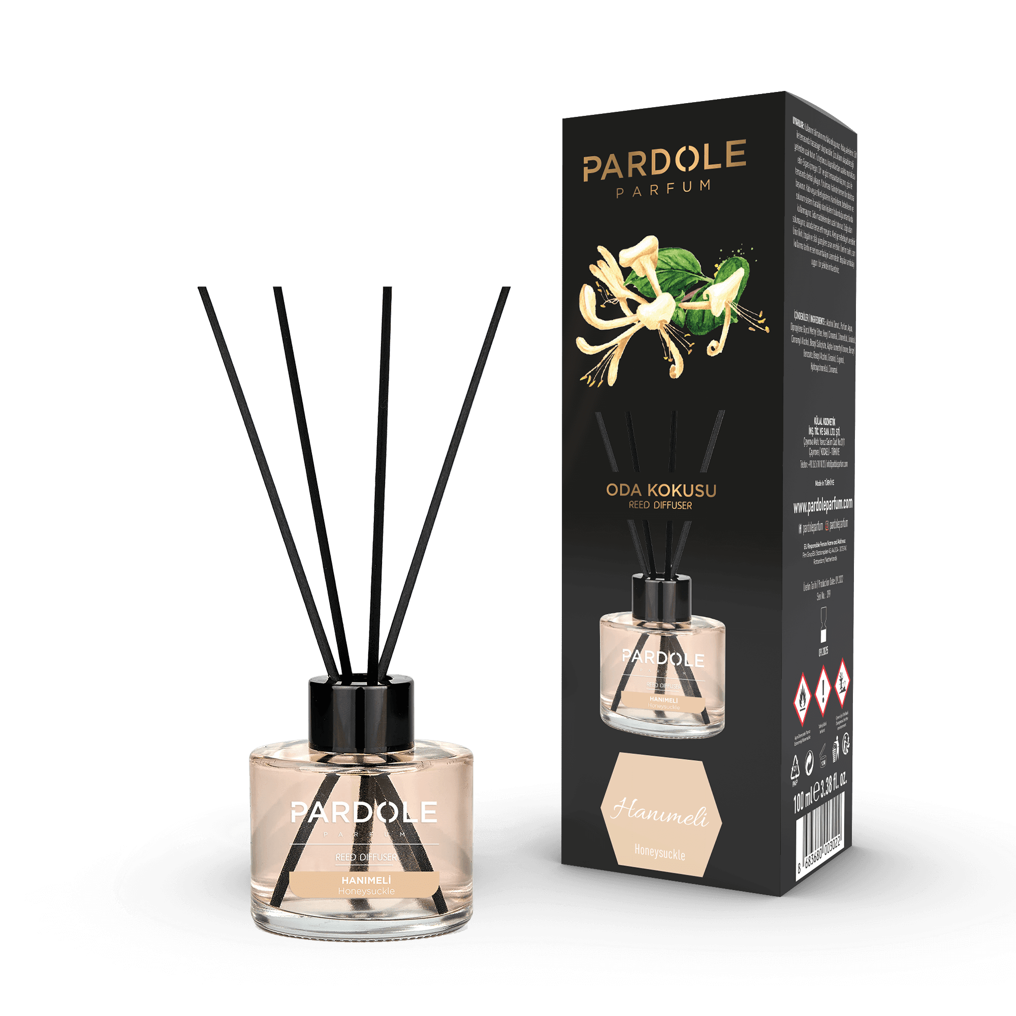 Geurstokjes Honeysuckle 100ML - Pardole Parfum