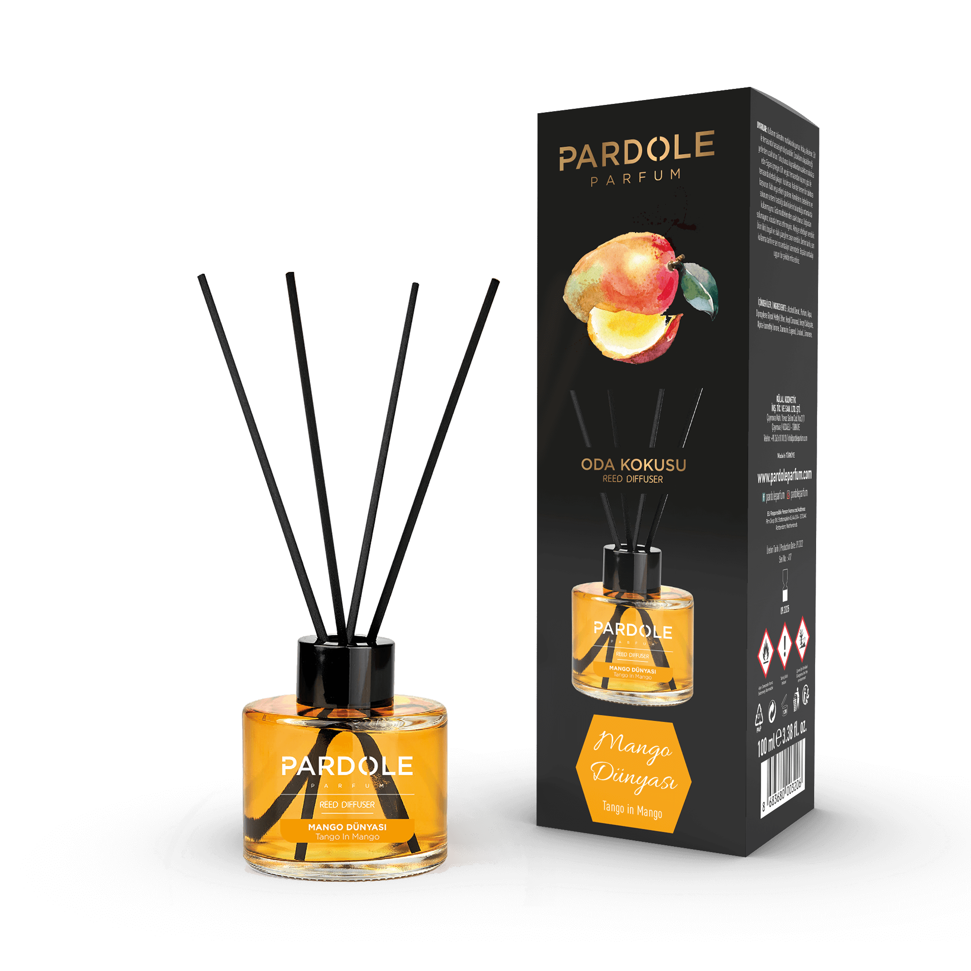 Geurstokjes Mango World 100ML - Pardole Parfum