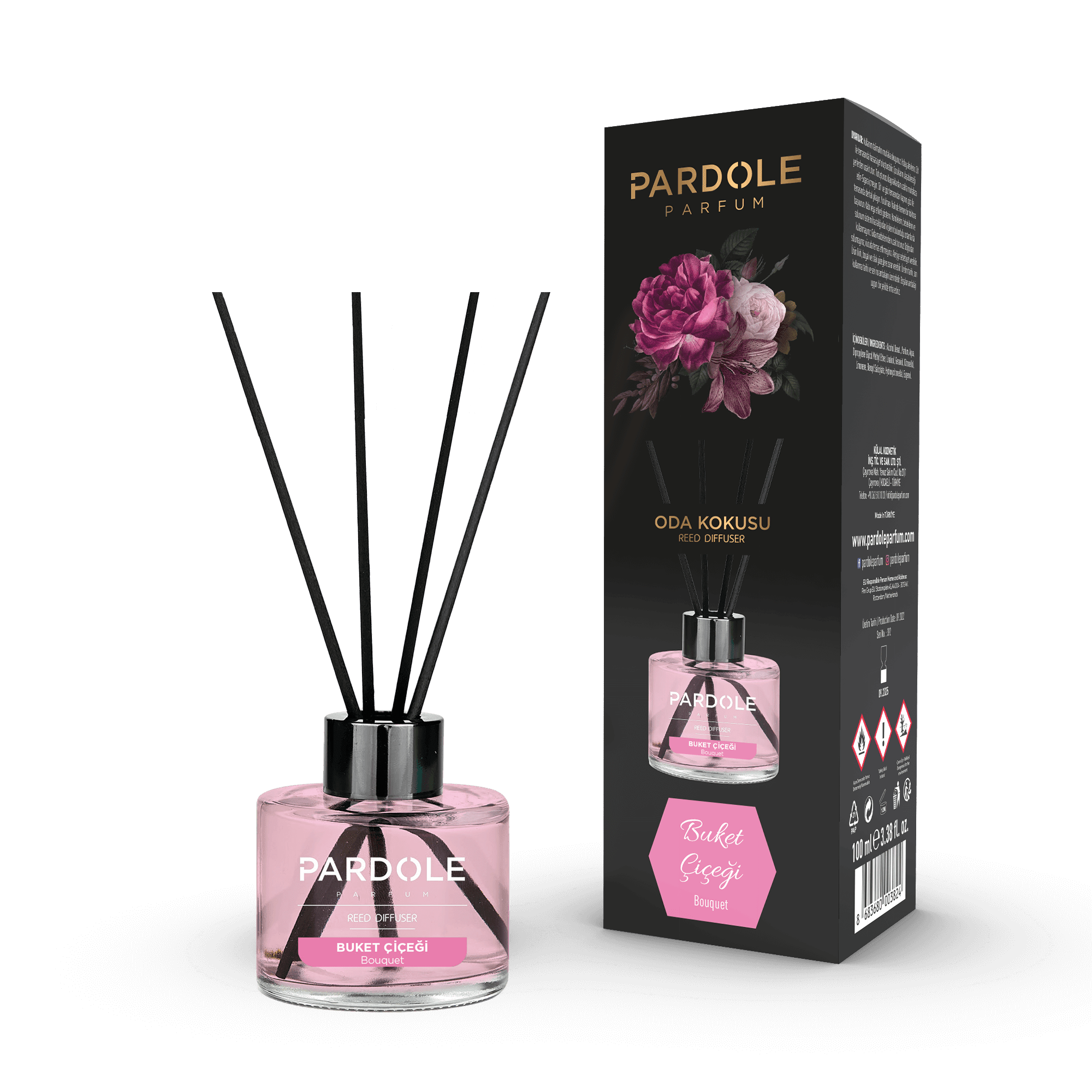 Geurstokjes Bouquet Flower 100ML - Pardole Parfum