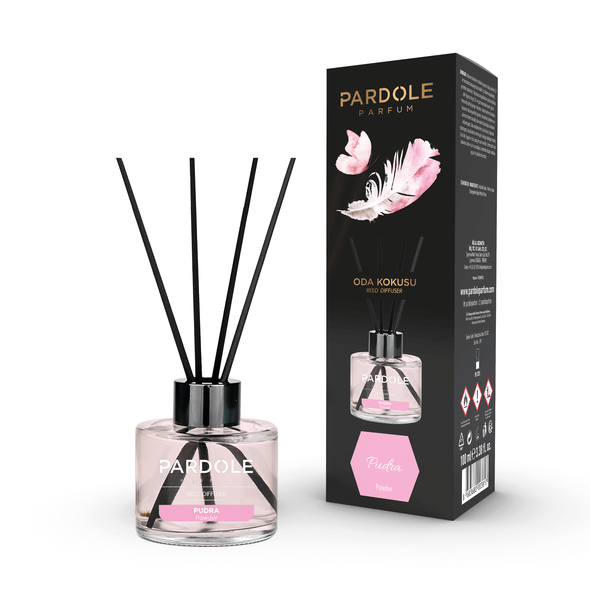 Geurstokjes Powder 100ML - Pardole Parfum