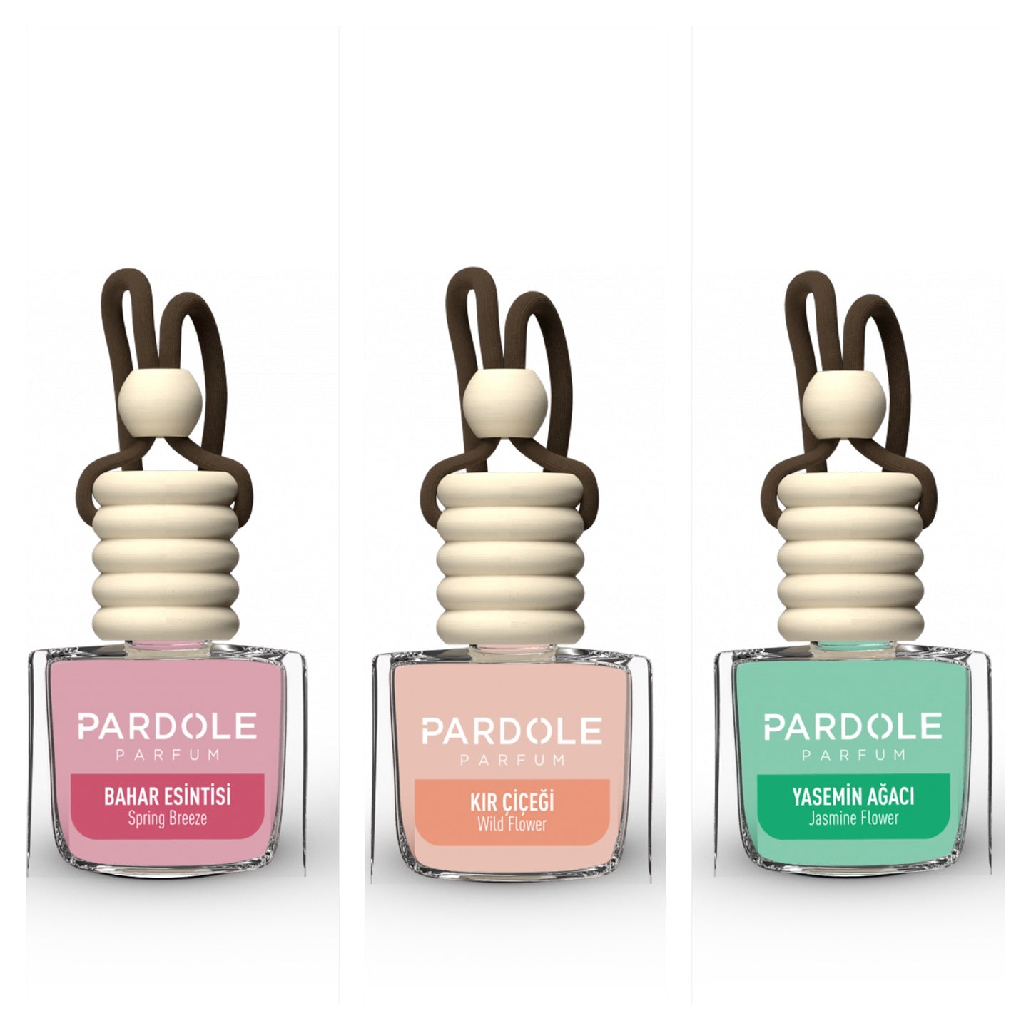 Auto parfum pakket Bloemig 3 stuks