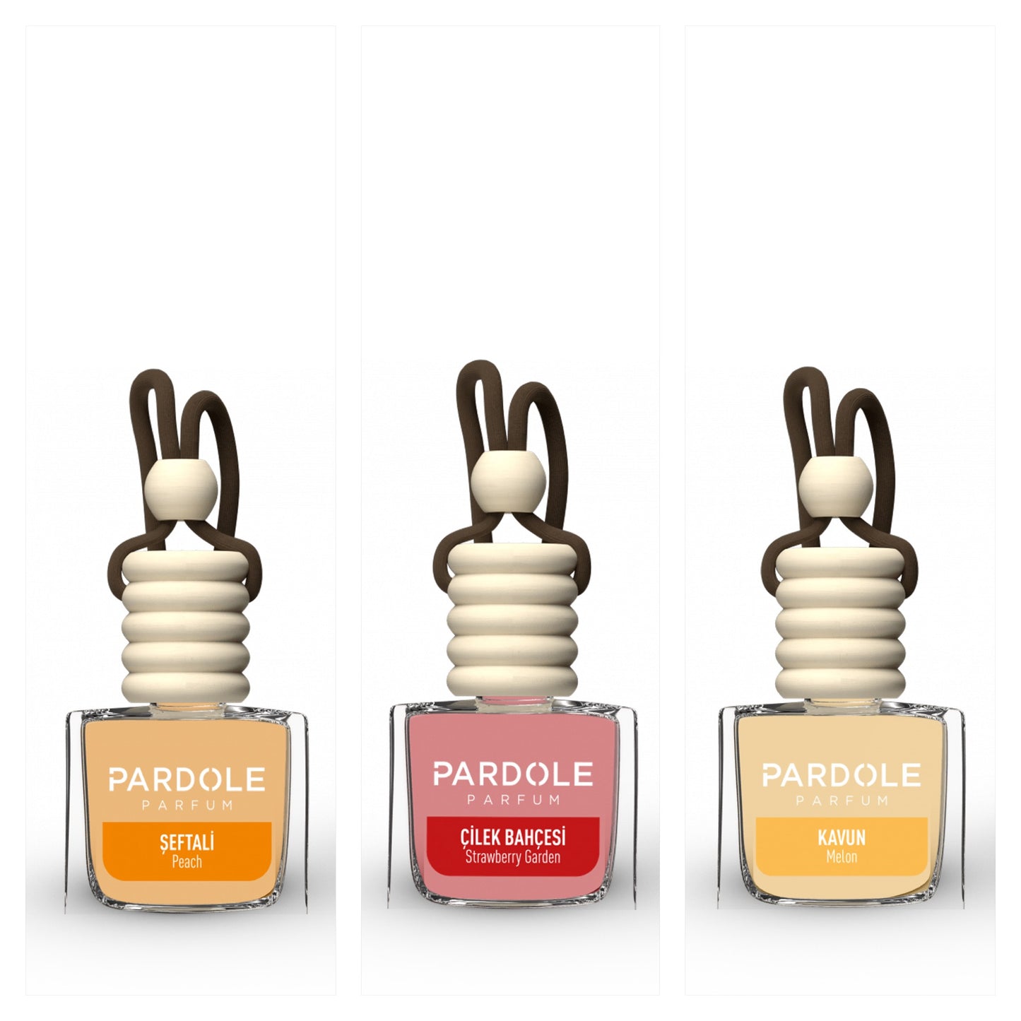 Auto parfum pakket Fruitig 3 stuks
